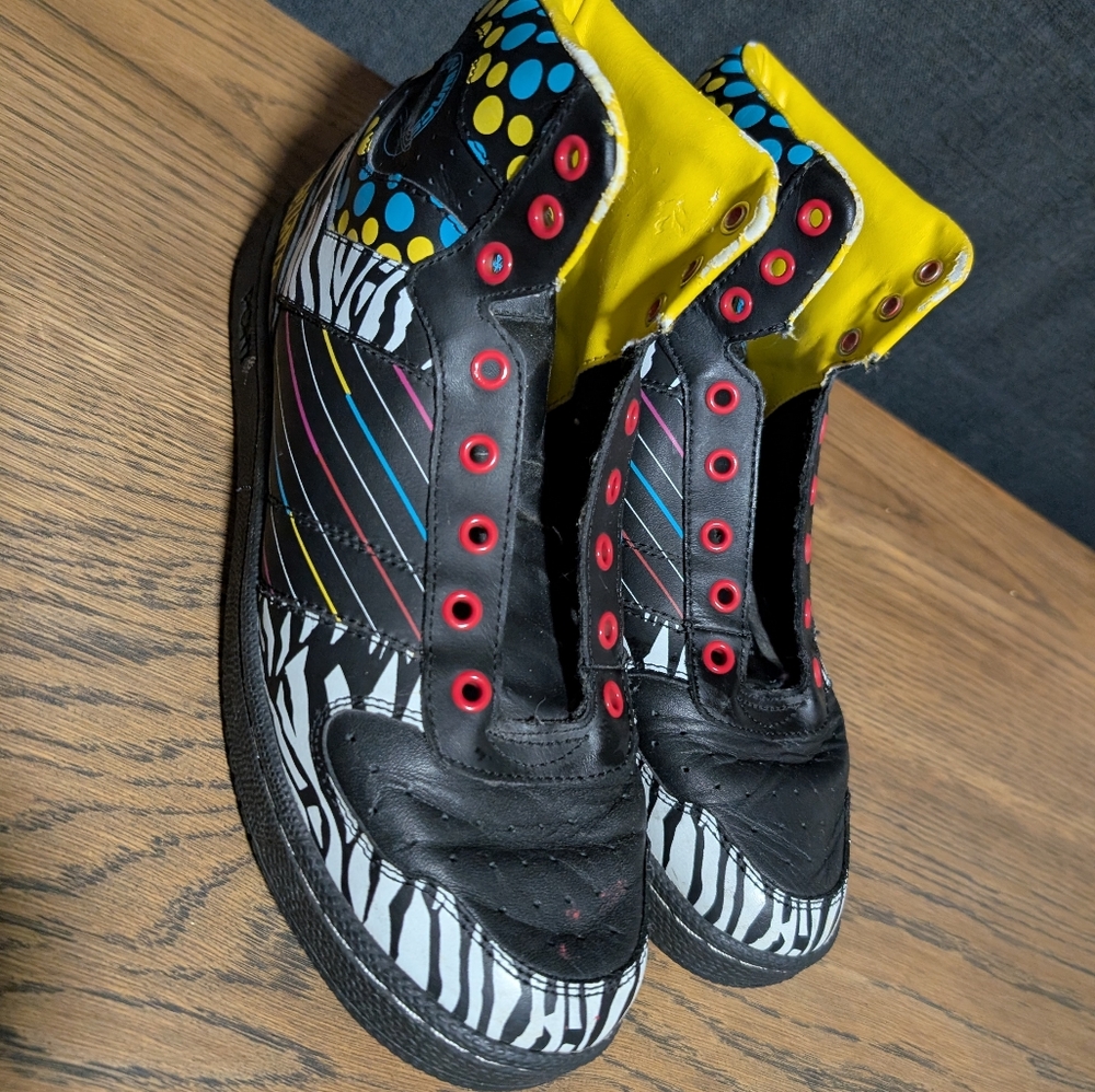 Neff X Pony Mens Crazy Time City Wings High Top Sneakers 2007, 9.5